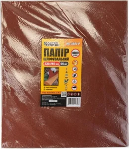 Папір шліфувальний водостійкий MasterTool Р1000 230x280 мм, 20шт (08-2681-Р)