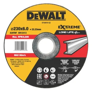Круг шліфувальний по металу DeWALT EXTREME 230x6,0x22,23мм (DT43919)
