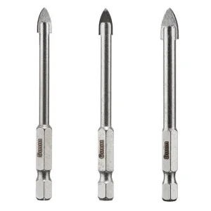 Набір свердел по склу та кераміці Intertool HEX 1/4'' (SD-0293)