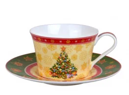 Фото набор чайный lefard christmas collection 180мл 2 предмета (986-054)