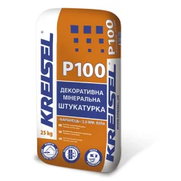 Штукатурка декоративная барашек Kreisel P100 зерно 2мм белая 25кг