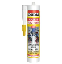 Герметик силиконовый высокотемпературный Soudal Gasketseal 280мл (000020000000060001)