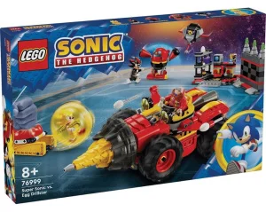 Фото конструктор lego sonic the hedgehog супер соник против яйца-бурильщика 590 деталей (76999)