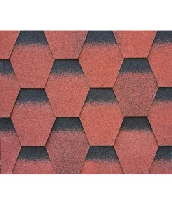 Бітумна черепиця BTM Shingle Рубін червоний