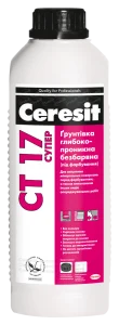 Грунтовка бесцветная Ceresit CT-17 СУПЕР 2л
