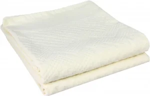 Покривало-піке махрове Maisonette Chevron кремове 200х220см 330г/м2 (123293)