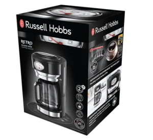 Фото кофеварка russell hobbs 21701-56 retro classic noir