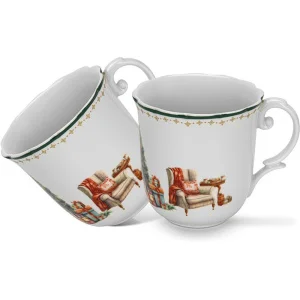 Фото набор кружек fissman christmas eve 350мл (13761)