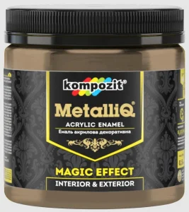 Эмаль акриловая Kompozit MetalliQ римское золото 0,5кг