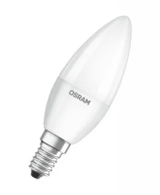 Фото светодиодная лампа osram value cl b40 5w/840 220-240v fr e14