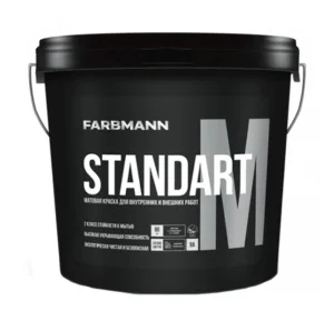 Краска фасадная акриловая Farbmann Standart M глубоко-матовая база А 4,5л