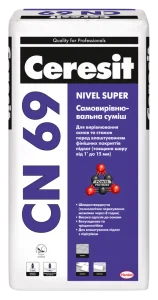 Самовирівнююча стяжка Ceresit СN 69 1-15 мм 25кг