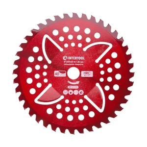 Ніж для мотокоси Intertool HRC 82-86 40T 255x25.4x1,35мм (DT-2356)