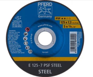 Круг зачисний Pferd PSF Steel 125x7,2x22мм (4007220471142)
