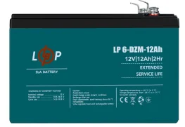 Тяговый свинцово-кислотный аккумулятор LogicPower LP 6-DZM-12Ah (3536)