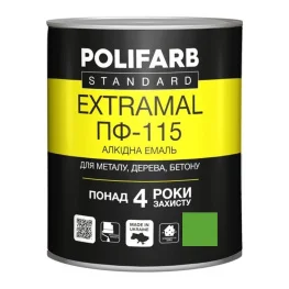 Эмаль Polifarb ExtraMal ПФ-115 светло-зеленая 0,9 кг