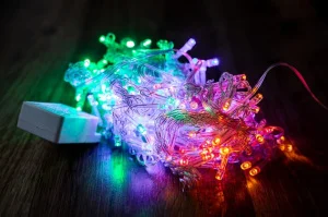 Електрогірлянда-штора BPNY 120LED 1,5x1,5м різнокольорова (102966)