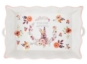 Фото блюдо для запекания lefard flower bunny 30х18х6cм (940-270)