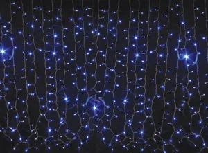 Гірлянда зовнішня Delux Curtain 456LED IP44 EN синій 2x1.5м (10008249)