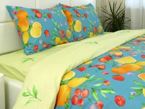 Фото комплект постельного белья руно лимон сатин полуторный (1.137а_лимон)