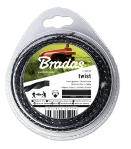 Леска для триммера Bradas TWIST квадратная перекрученная 2,4ммx15м блистер (ZTS2415B)