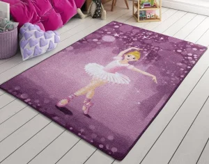 Фото коврик в детскую комнату confetti little ballerina pembe 100x150см (cf_110083657)