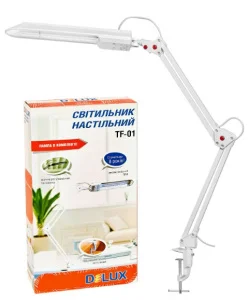 Лампа настільна Delux TF-01 G23 11W біла (90015286)