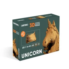 Фото картонный конструктор cartonic 3d puzzle unicorn (cartuni)