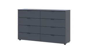 Фото комод doros рон 8 графит 8 ящичков 130х38х81 (41516173)