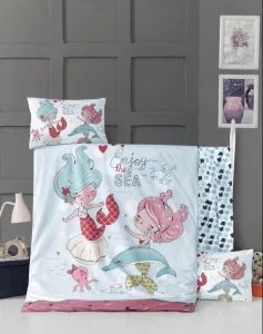 Комплект постільної білизни дитячий LightHouse FISH GIRL 100x150см (50620)