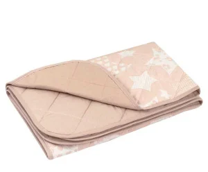 Фото детское одеяло хлопковое руно beige star 140х105см (320.02хбу_beige star)
