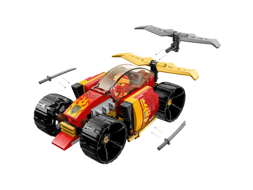 Конструктор Lego Ninjago Гоночный автомобиль ниндзя Кая EVO 94 детали (71780)