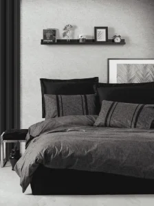 Комплект постільної білизни Cotton Box Plain Bitter Antrasit Siyah 200x220см (CB_010077834)