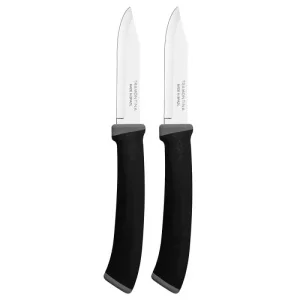 Фото набор ножей для овощей tramontina felice black 76мм 2 предмета (23490/203)