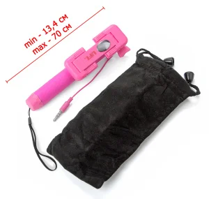 Фото монопод для селфи uft nano-stick pink