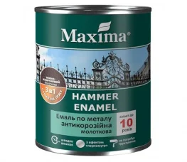 Эмаль антикоррозионная Maxima молотковая 3в1 бронза 2,3кг