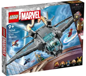 Фото конструктор lego super heroes квинджет мстителей 795 деталей (76248)