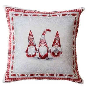 Подушка декоративна Прованс Snowfall Тріо гномів 45x45см (023812)