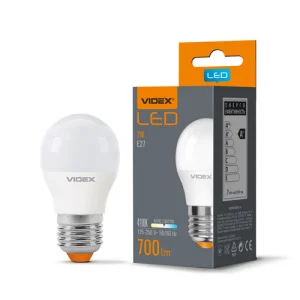 Лампа VIDEX G45e 7W E27 4100K (VL-G45e-07274)
