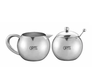 Набір цукорниця і молочник Gipfel Oreol 9,3х7см 14см 370мл (9832)