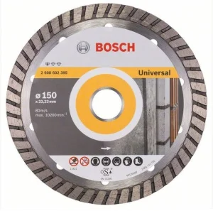 Диск алмазний Bosch Standard for Universal Turbo 150x22,23x2,5x10мм (2608602395)