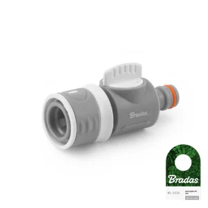 Конектор з клапаном і ніпелем Bradas White Line (WL-2236)