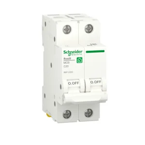 Автоматичний вимикач Schneider R9F12220 2-п RESI9 20A C 6kA (R9F12220)