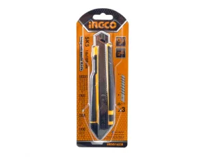 Ніж сегментний INGCO INDUSTRIAL Profi 18 мм, 3 леза SK5 (HKNS16538)