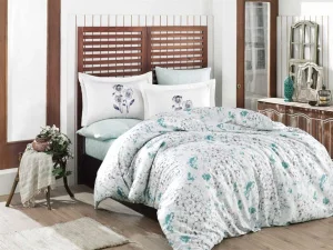 Комплект постільної білизни HOBBY Exclusive Sateen Jimena м'ятний 200x220см євро (141209)