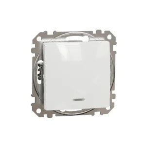 Вимикач одноклавішний Schneider Sedna Design SDD111101L білий