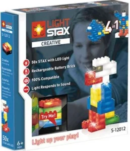 Фото конструктор light stax creative 4в1 с led подсветкой 30 элементов (ls-s12012)