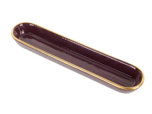 Блюдо для оливок Alba ceramic Floral 24,5x5,5см (769-058)