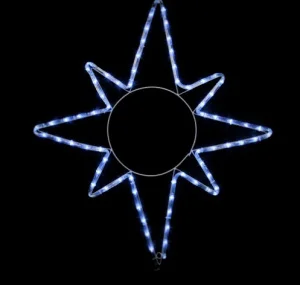 Гірлянда зовнішня Delux Motif Star IP44 EN білий 65x75см (90012985)