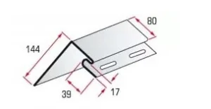 Планка оконная Альта-Профиль Kanada Плюс Люкс ВН-1 ольха 3м